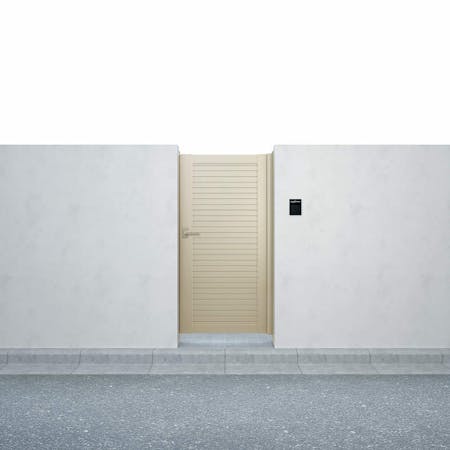 シンプレオ門扉　５型　片開き　柱仕様     １１・１６R（L） | YKKAP
